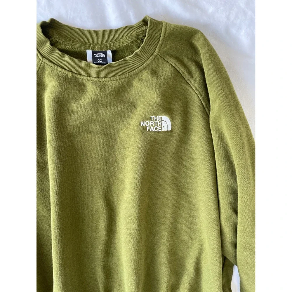 Men's North Face‎ Evolution Crewneck Sweatshirt Green Size Small